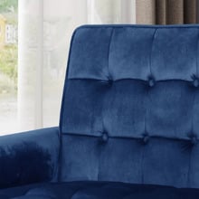 Bartos Button-Tufted Velvet Armchair
